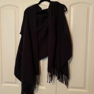 Navy Poncho